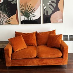 Orange Love Seat