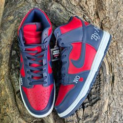 Supreme Nike SB Dunk High By Any Means Navy