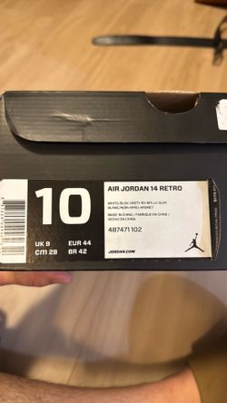 Jordan 14 black toe size 10 (2014) release