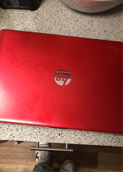 Hp Red Laptop Computer
