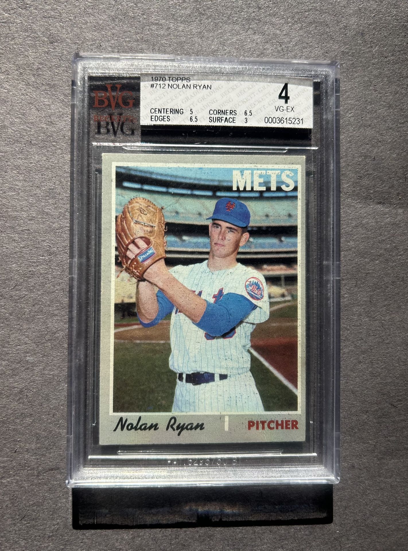 🔥 Vintage 1970 Topps Super High #712 Nolan Ryan. Beckett VG-EX 4. Negotiable 