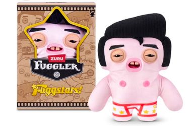 New Fuggler Fuggstars Greazee Black Hair Elvis 9" Plush Fugg Stars Funny Ugly