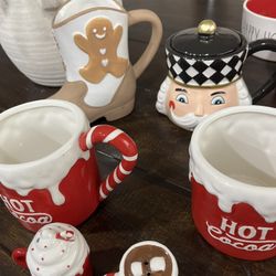 Holiday Decor And Mugs 