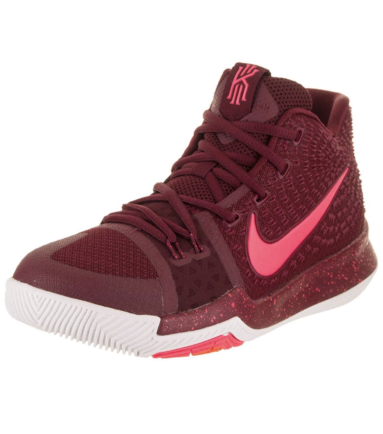 BOYS’ NIKE KYRIE TEAM Red/Hot Punch-White BASKETBALL SHOES! 🏀