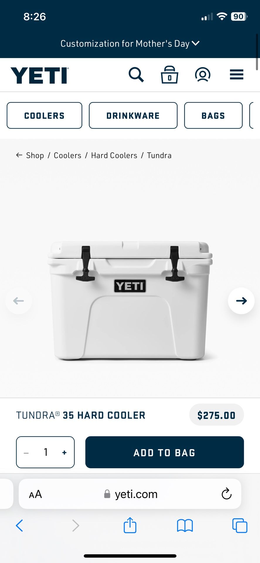 Yeti Cooler