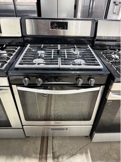 Whirlpool Stainless Steel 4 burner range stove