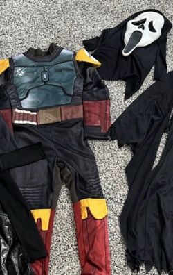 Three Dress up costumes Sizes Star Wars 5/6 black One S
