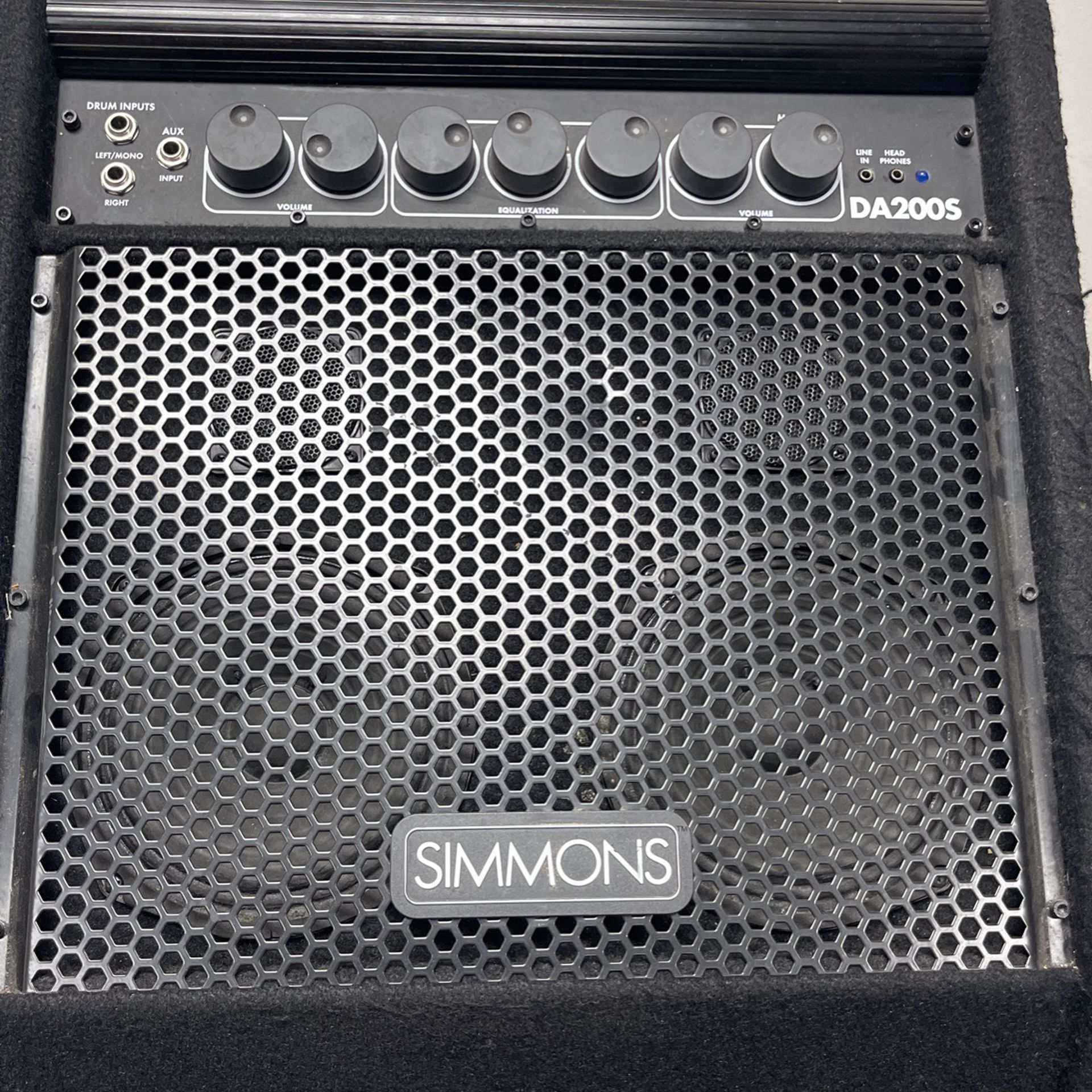 SIMMONS DA200S ELECTRONIC 200-WATT STEREO DRUM MONITOR AMPLIFIER