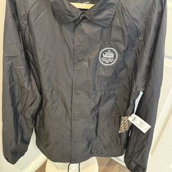 VANS Windbreaker Black Jacket