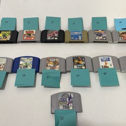 Nintendo 64 Games Lot , N64 Bundle, Priced In Photos 