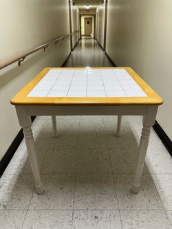 Kitchen/Dining Table Wood Tile