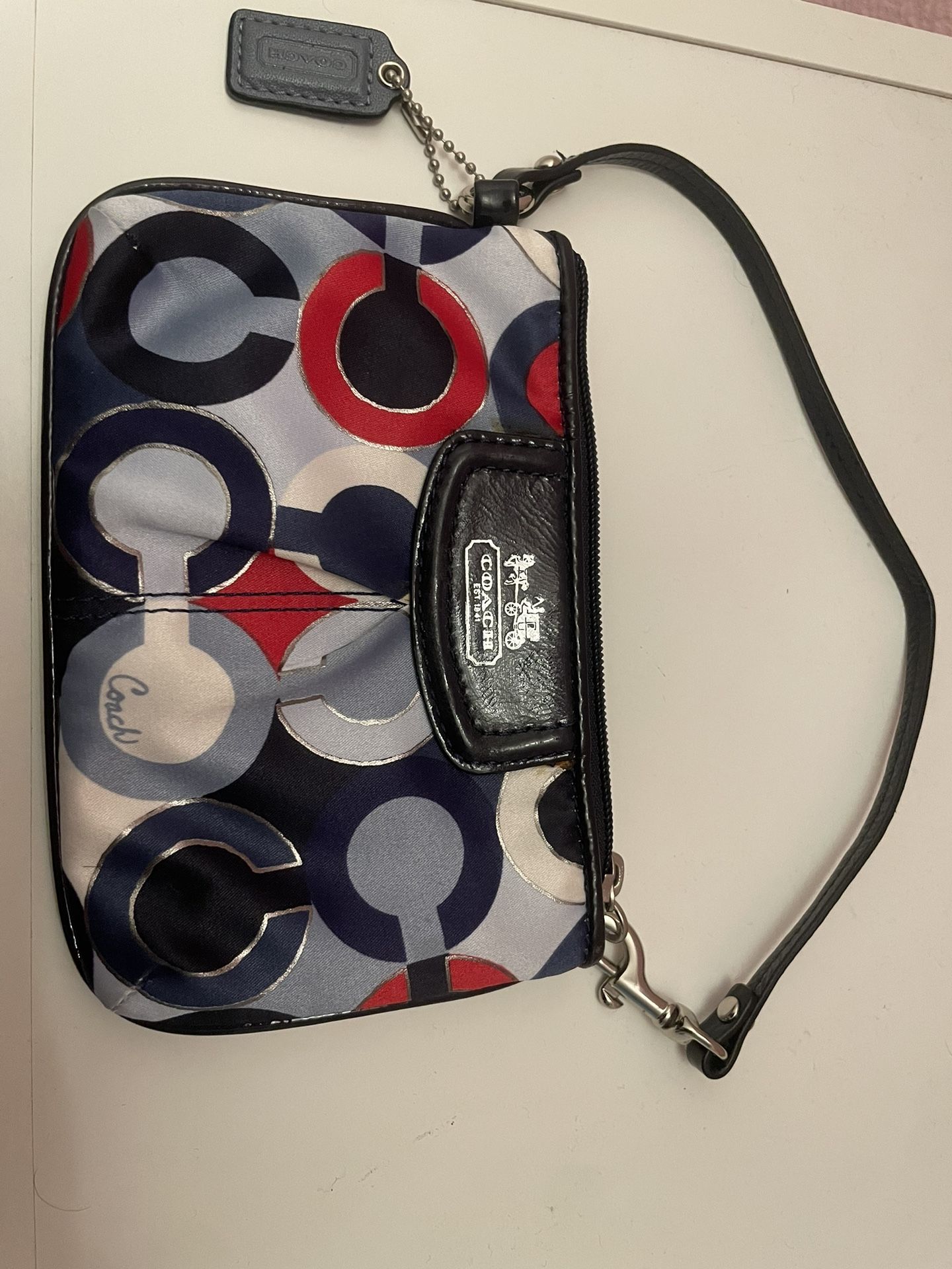 Coach monogram Wristlet Wallet