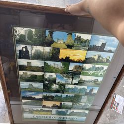Large Framed “Castles of Ireland” Wall Art – Statement Piece