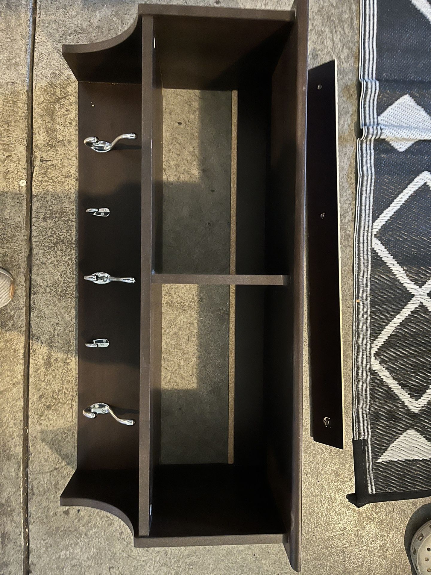 Wall Coat Hooks with Shelves And Matching Shelf