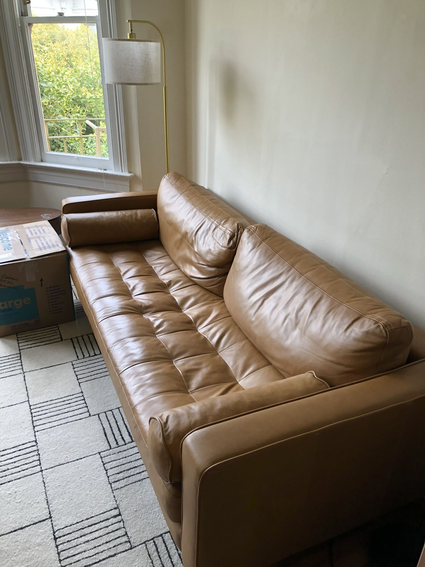 Article Italian Leather Sofa - Need Gone Today