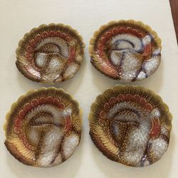 4 Turkey Plates 