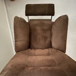 Recliner/Coffee Color-Manual; Attached Cushions by Ashley