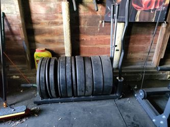Bumper Plate Storage Rack + Barbell Holders – Home Gym Organizer