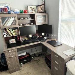 Office L Shaped Desk With Storage