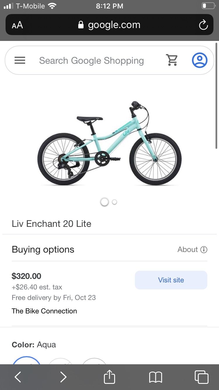 Liv enchant 20” girl bikes.