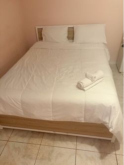 Double Bed Frame with Headboard