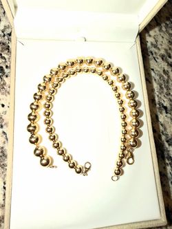 14k yellow gold plated bead bracelets