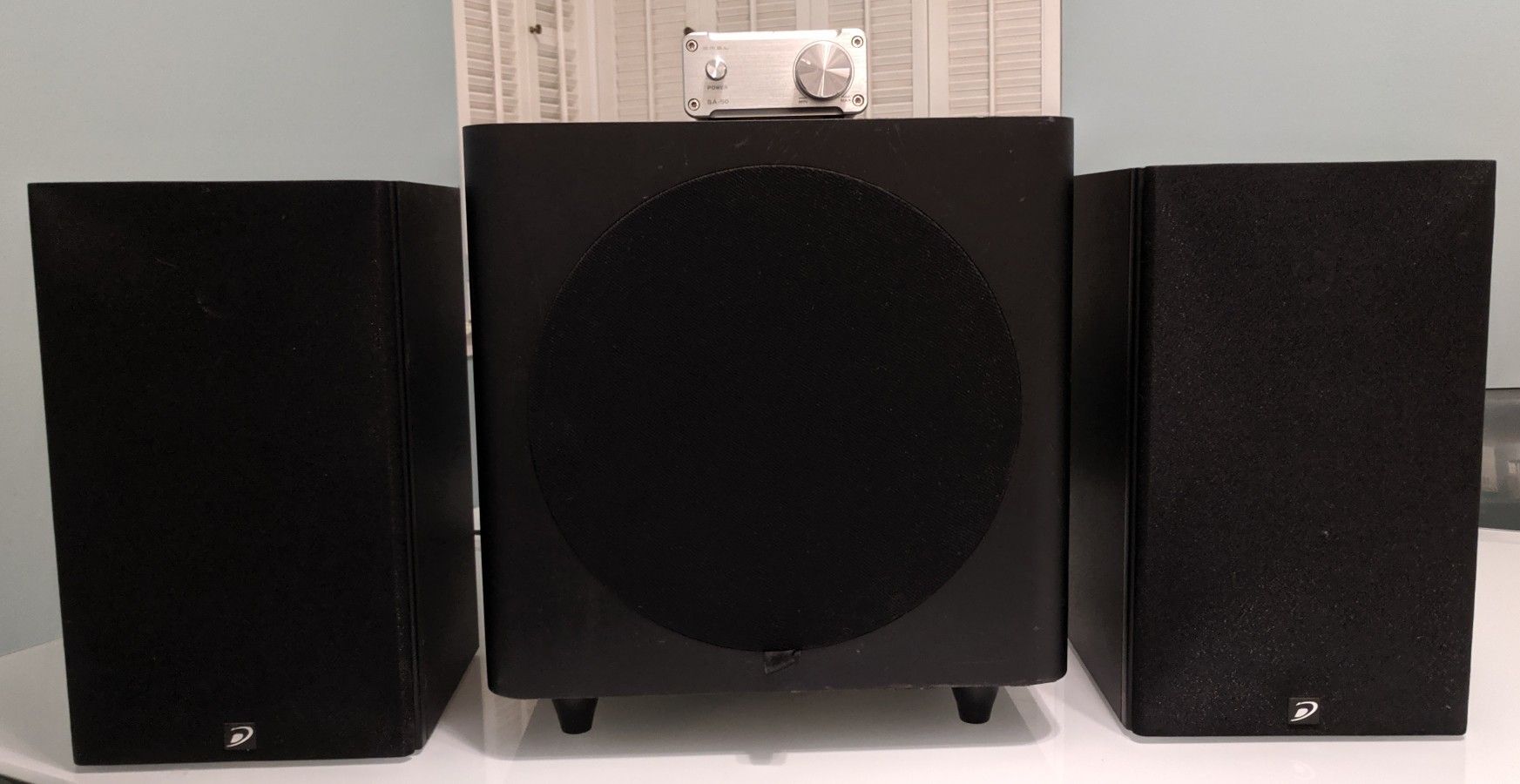Ultimate Budget 2.1 Dayton audio speakers , subwoofer & SMSL SA50 Amp