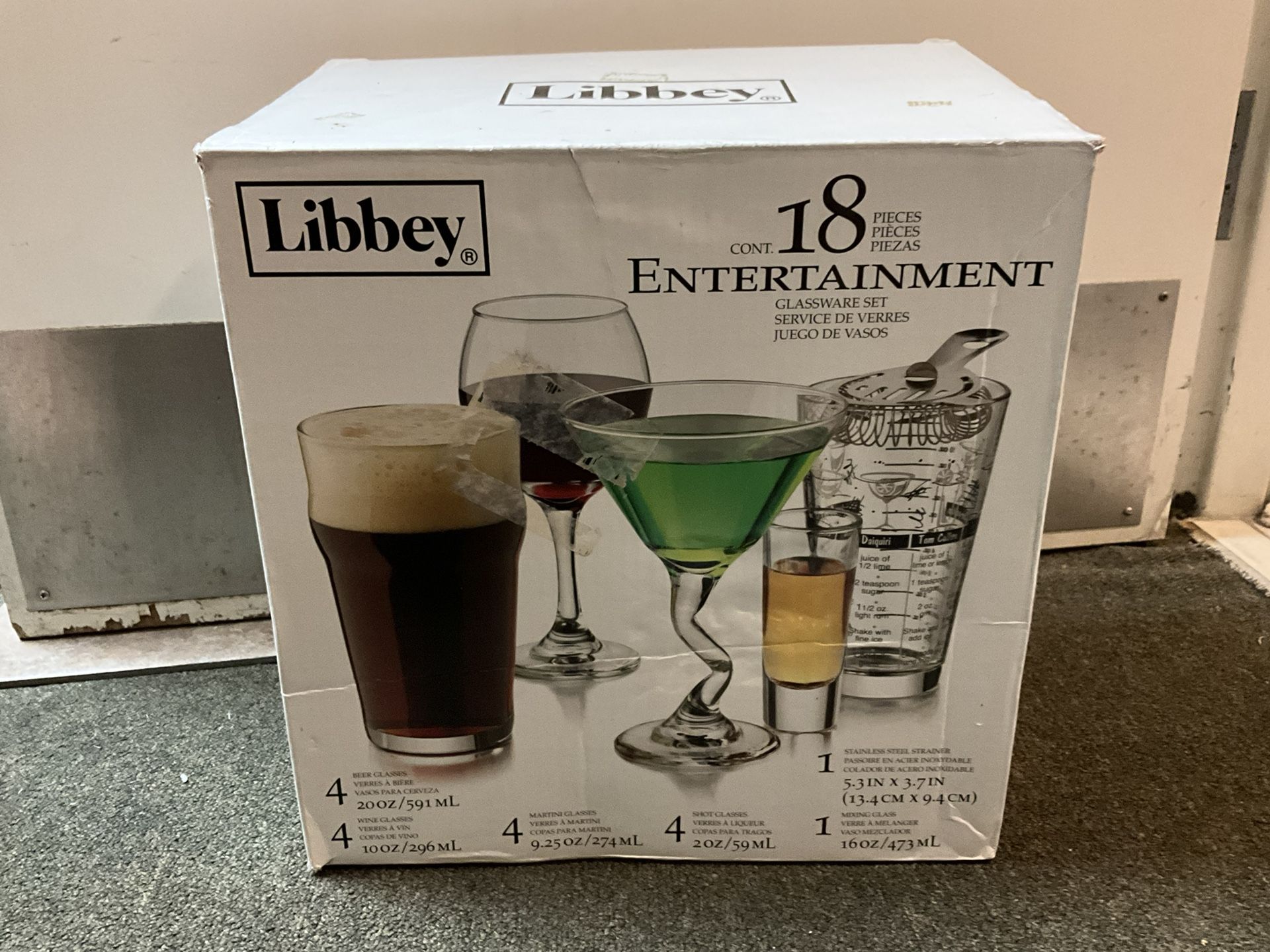 Libbey 18-Piece Entertainment Glassware Set