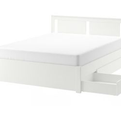 Modern White Bed Frame