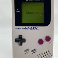 Nintendo GameBoy Original DGM-001 Handheld Console With Glass Lens Upgrade