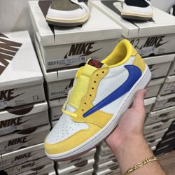 aj1 Nike Air jordan 1 low travis Scott Canary Size 7,7.5,8,8.5,9,9.5,10,10.5,11,12 
