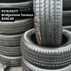 215/65/17 Bridgestone Semi New 
