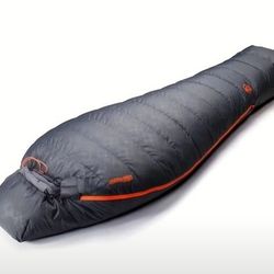 10 Degree F Hydrophobic Down Sleeping Bag for Adults - Lightweight And Compact 4-Season Mummy Bag for Backpacking, Camping, Mountaineering