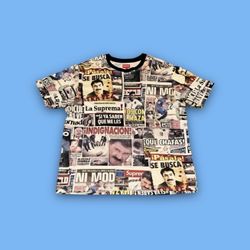 Supreme AOP Headline SS20 Juaquin Guzman El Chapo Size Large T-Shirt