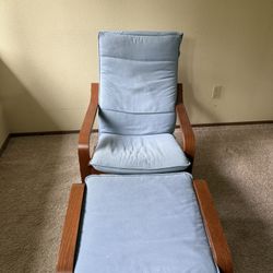 armchair and matching ottoman