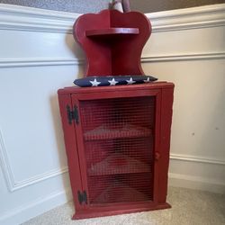 Antique Corner Shelf Unit