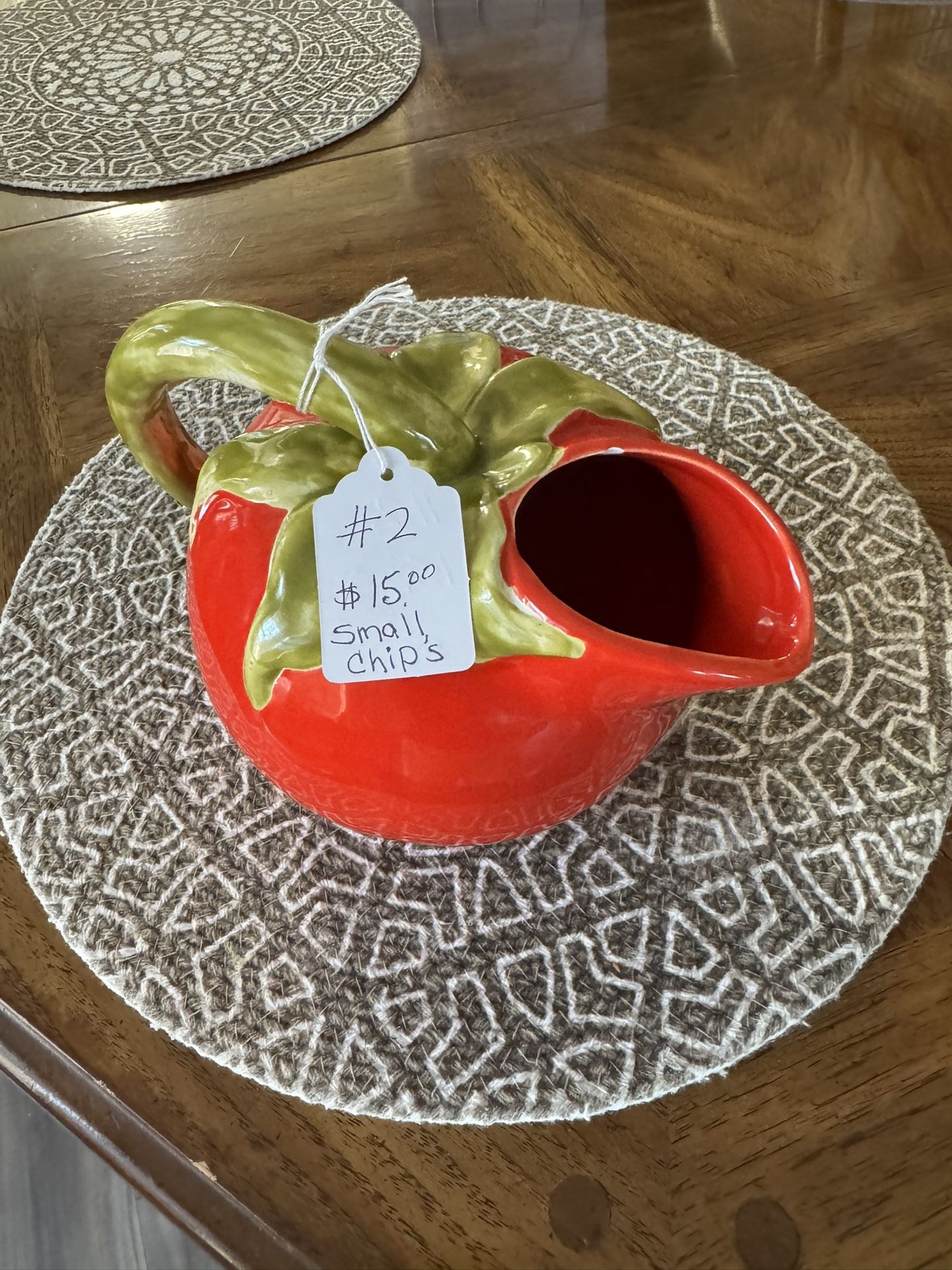 Small Red pitcher