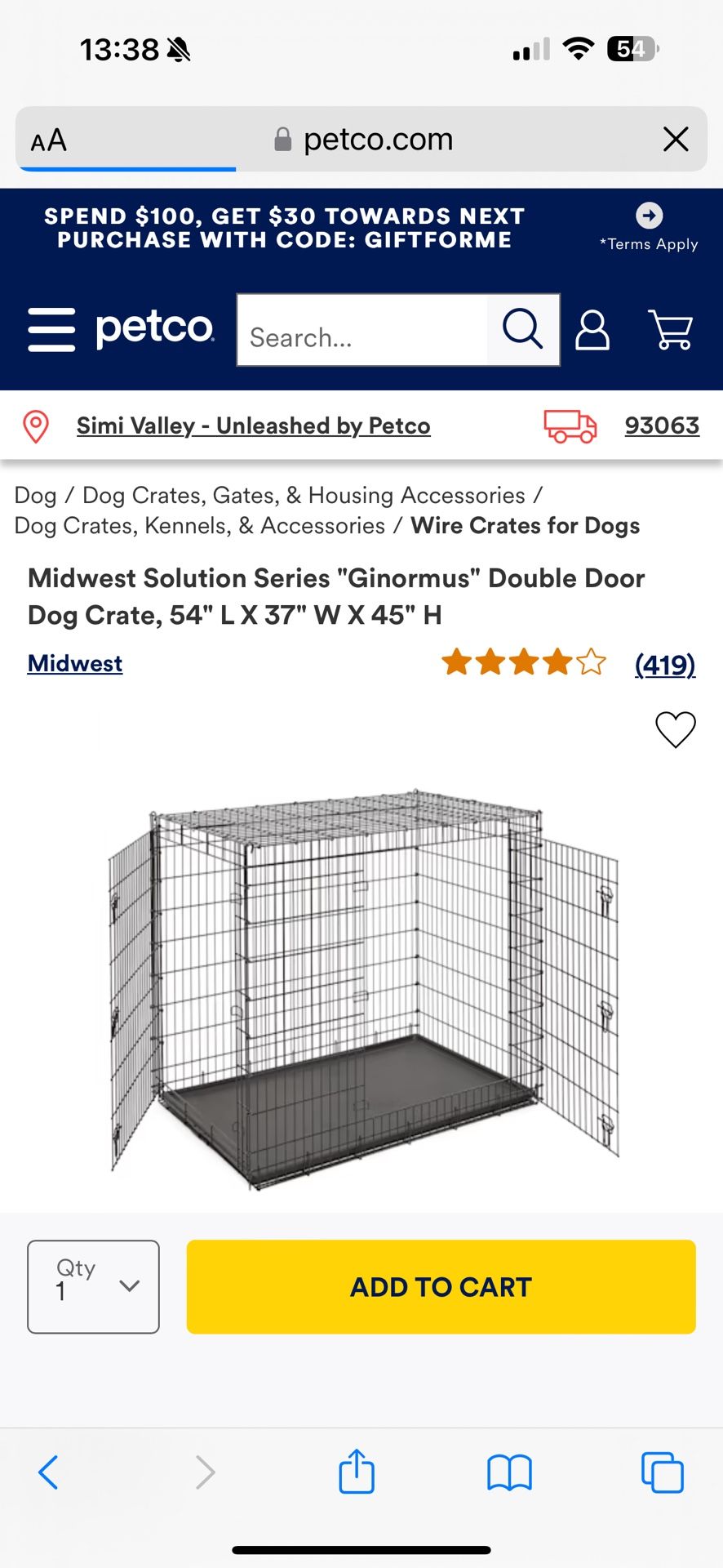 XXXL DOG CRATE