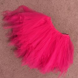 New Medium hot pink neon tutu tulle skirt costume cosplay 80s festival rave emo