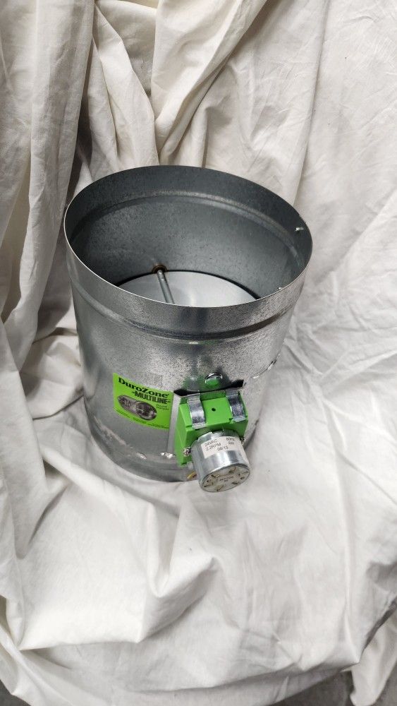Durozone 9" Motorized Hvac Zone Control Damper 24v