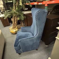 Blue Velvet Accent Chair Black Friday Sale !