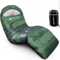 IFORREST 86.6in x 33" XL Sleeping Bag Adult Teens All Seasons Inflatable Pillow