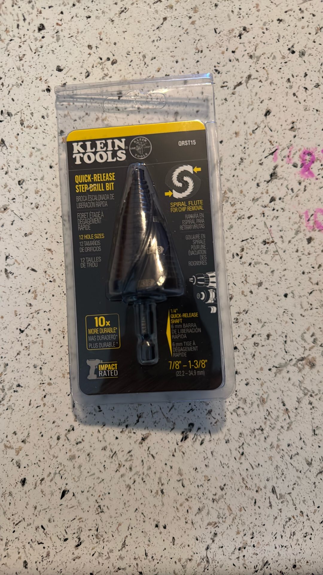 1 1/8  Klein Stepper Bit