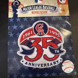 Angels Baseball 35th Anniversary collector Patch 1995