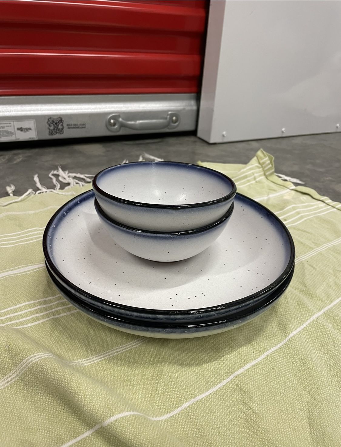 Bowl and Plate Set For Two