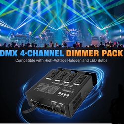 Vikua 4 Channel Dmx512 Dimmer Pack Suitable for Stage Lighting Control