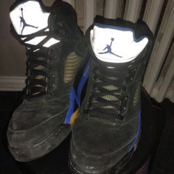 Nike Air Jordan 5 Retro 'Racer Blue' Edition Men's High Tops Size 10.5