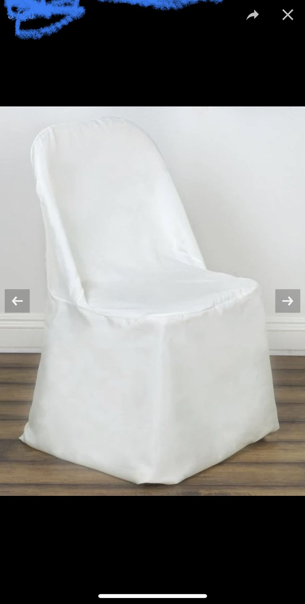 Polyester Folding Chair Covers 