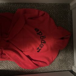 Bling all over red spider hoodie