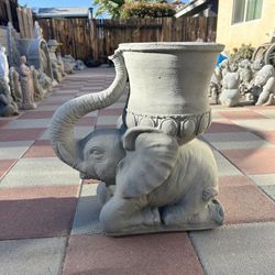 New Flower Pot Made Out Of Cement Perfect Gift 